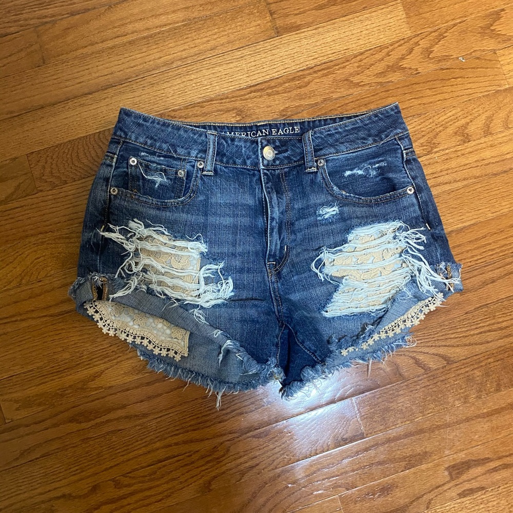 American Eagle Hi-Rise Festival Shorts